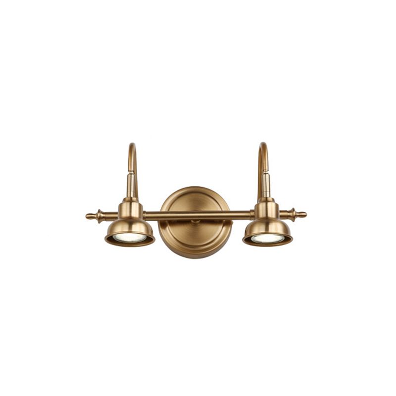 Tiffany Vintage Ronde Boog Wandlamp, Goud, Slaapkamer