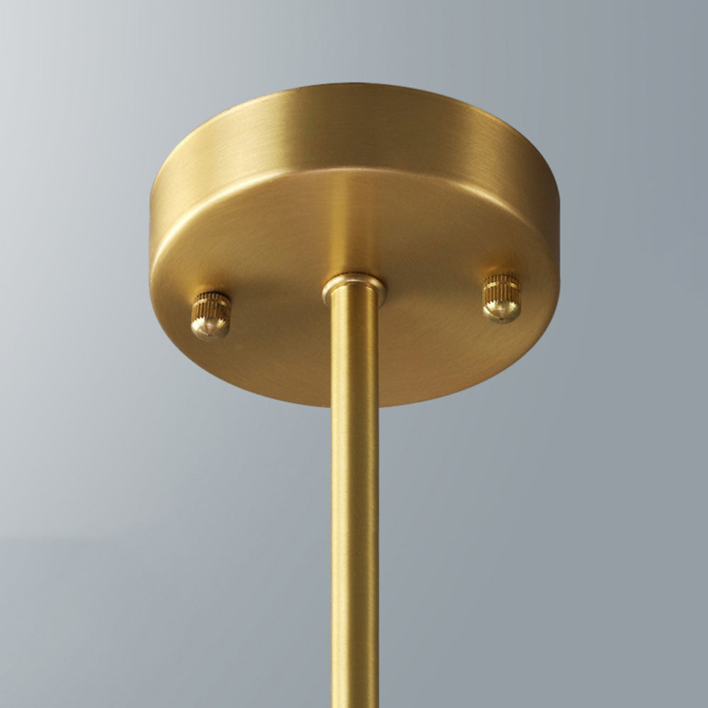 Truva Lustre Moderne Bollen. Koper/Glas. Zwart/Koper. Woonkamer