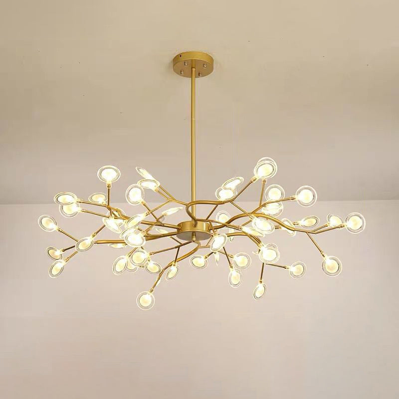Eenvoudige Vertakte Vuurvlieg Chandelier Verlichting Acryl Woonkamer LED Hanglamp