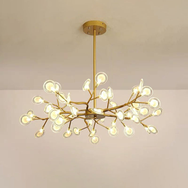 Eenvoudige Vertakte Vuurvlieg Chandelier Verlichting Acryl Woonkamer LED Hanglamp
