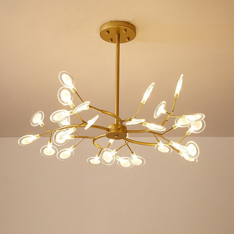 Eenvoudige Vertakte Vuurvlieg Chandelier Verlichting Acryl Woonkamer LED Hanglamp