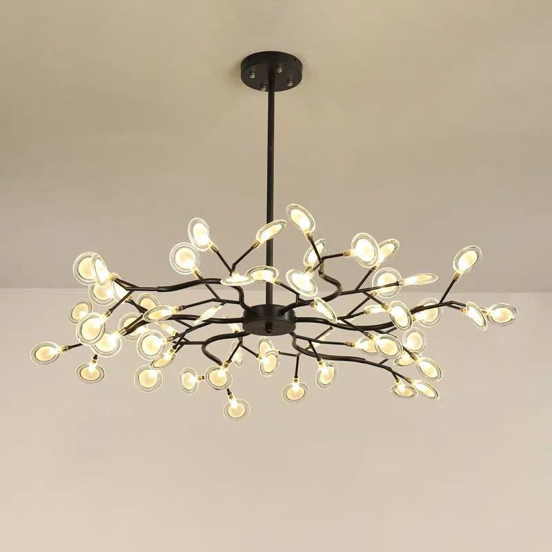 Eenvoudige Vertakte Vuurvlieg Chandelier Verlichting Acryl Woonkamer LED Hanglamp
