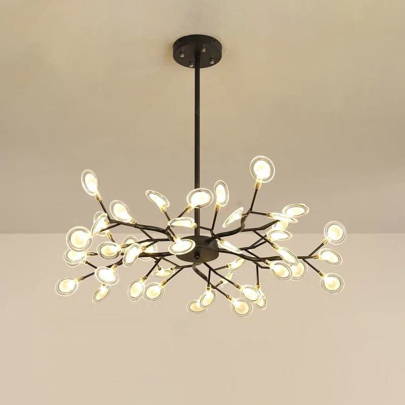 Eenvoudige Vertakte Vuurvlieg Chandelier Verlichting Acryl Woonkamer LED Hanglamp