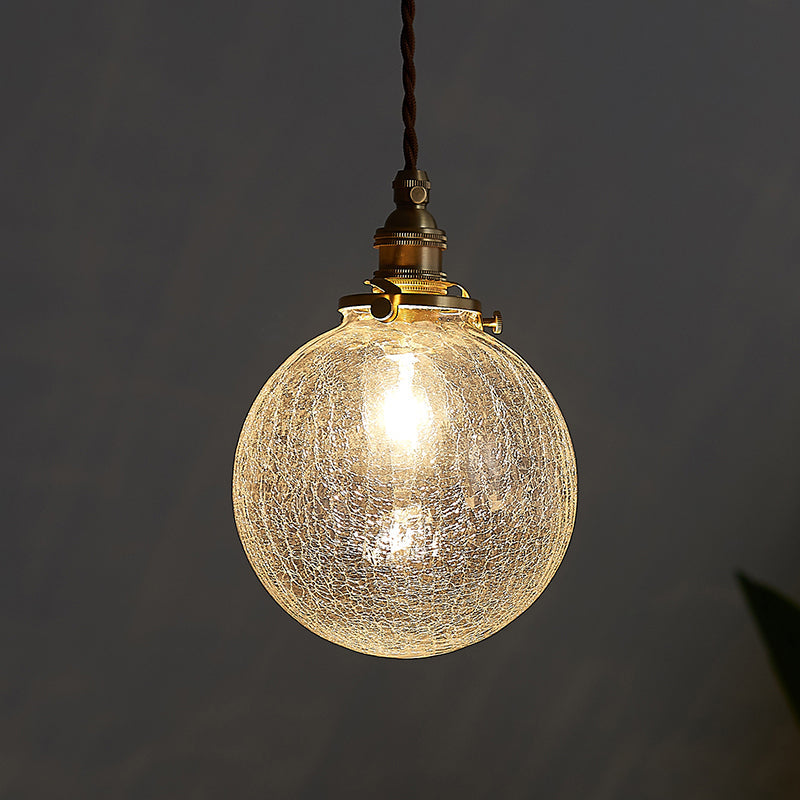 Industriële Bol Hanglamp Enkele Heldere Glazen Hanglamp voor Woonkamer