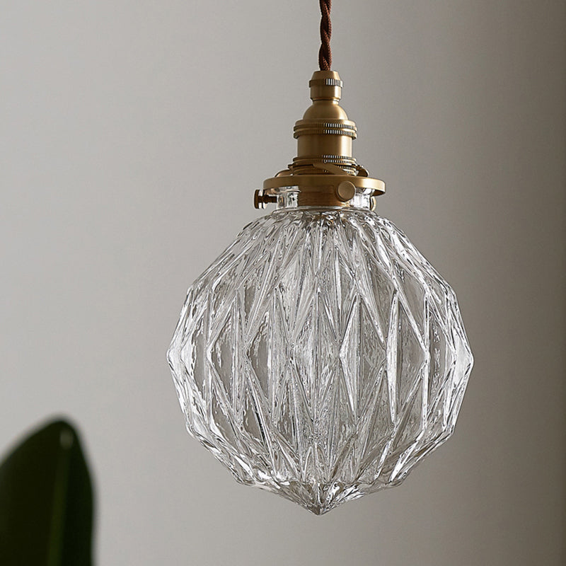Industriële Bol Hanglamp Enkele Heldere Glazen Hanglamp voor Woonkamer