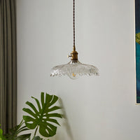 Industriële Schaalrand Plafondlamp Enkel Helder Glas Hanglamp voor Restaurant