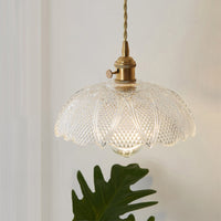 Antieke Schaduw Hanglamp 1-Licht Duidelijk Glas Hanglamp voor Restaurant