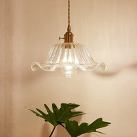 Antieke Schaduw Hanglamp 1-Licht Duidelijk Glas Hanglamp voor Restaurant