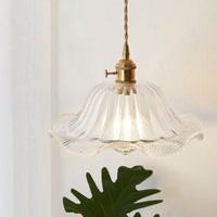 Antieke Schaduw Hanglamp 1-Licht Duidelijk Glas Hanglamp voor Restaurant