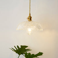 Antieke Schaduw Hanglamp 1-Licht Duidelijk Glas Hanglamp voor Restaurant
