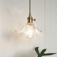 Antieke Schaduw Hanglamp 1-Licht Duidelijk Glas Hanglamp voor Restaurant
