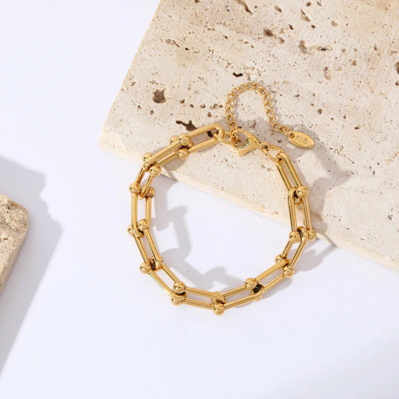 Aurielle Gold Link Set | Orntli
