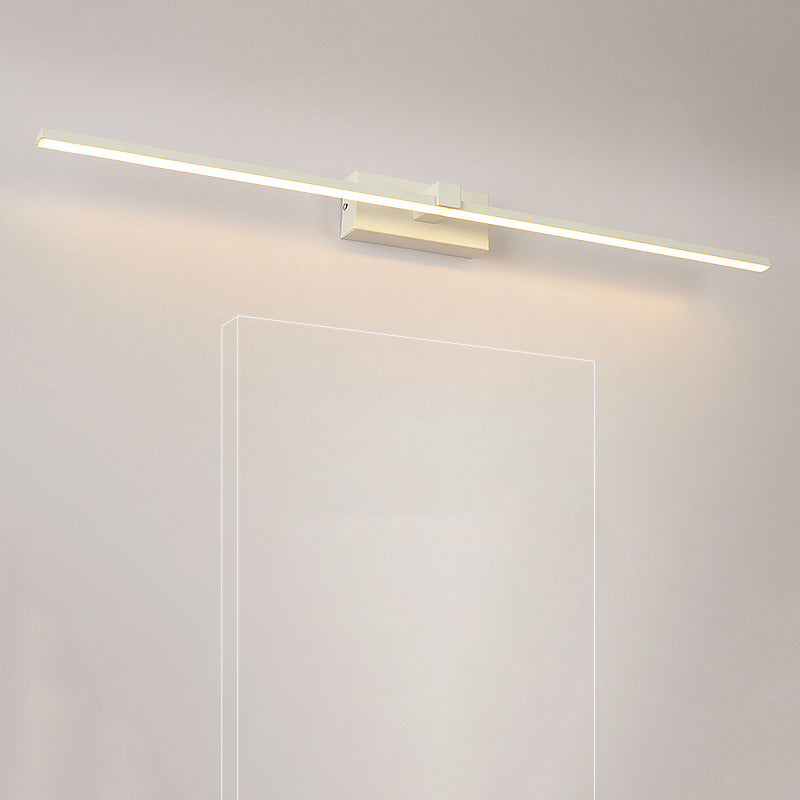 Lineaire Vormige Badkamer Wandlamp Licht Metallic Minimalistische LED Vanity Verlichting Ideeën