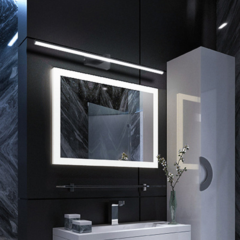 Lineaire Vormige Badkamer Wandlamp Licht Metallic Minimalistische LED Vanity Verlichting Ideeën