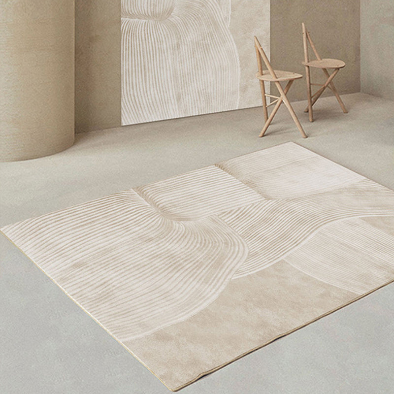 Minimalistische Decoratie Tapijt Multi Kleur Gestreept Gebied Tapijt Synthetisch Huisdier Vriendelijk Eenvoudig Onderhoud Tapijt