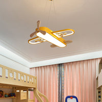 Kinderen Vliegtuigvormige Hanglamp Acryl Slaapkamer LED Kroonluchter Hanglamp
