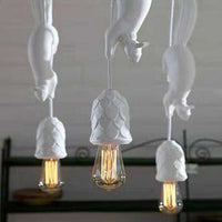 Eekhoorn en Dennenappel Eetkamer Hanglamp Hars 1 Hoofd Decoratieve Hanglamp