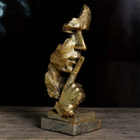 SerenitySculpt - Suggestieve abstracte standbeeld voor serene reflectie