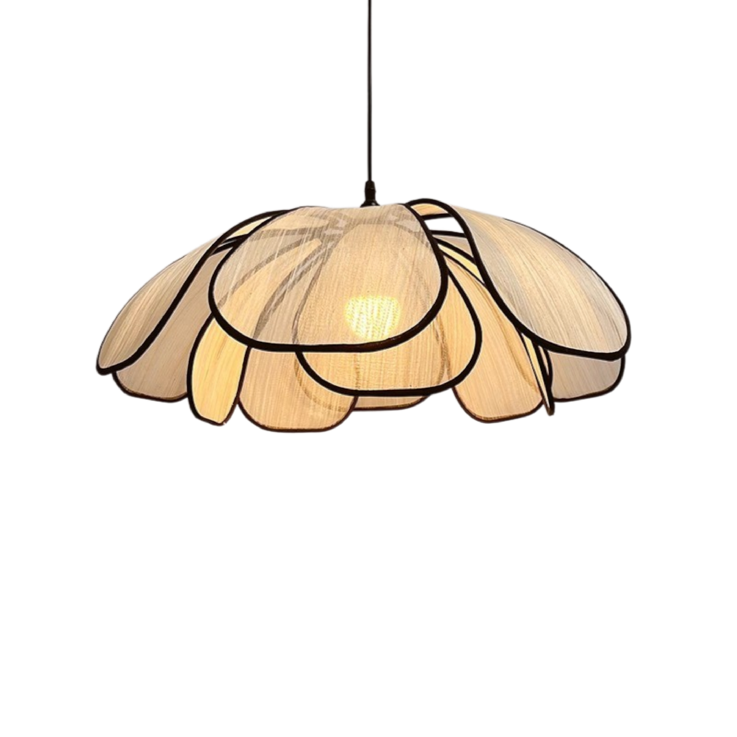Scandinavische Houten Bloem Pendel Verlichting