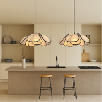 Scandinavische Houten Bloem Pendel Verlichting