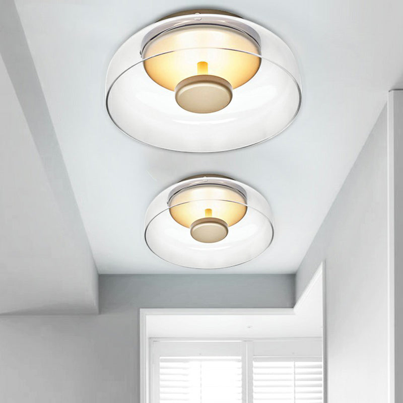 Bowl LED Plafondlamp Modern Glazen Inbouwlamp