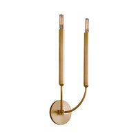 1/2 Lampen Tube Wandlamp Traditionele Metaal Wandlamp in Zwart/Brass voor de Eetkamer