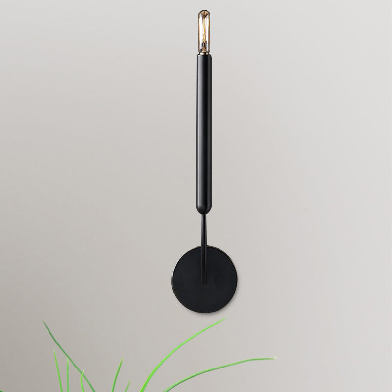 1/2 Lampen Tube Wandlamp Traditionele Metaal Wandlamp in Zwart/Brass voor de Eetkamer