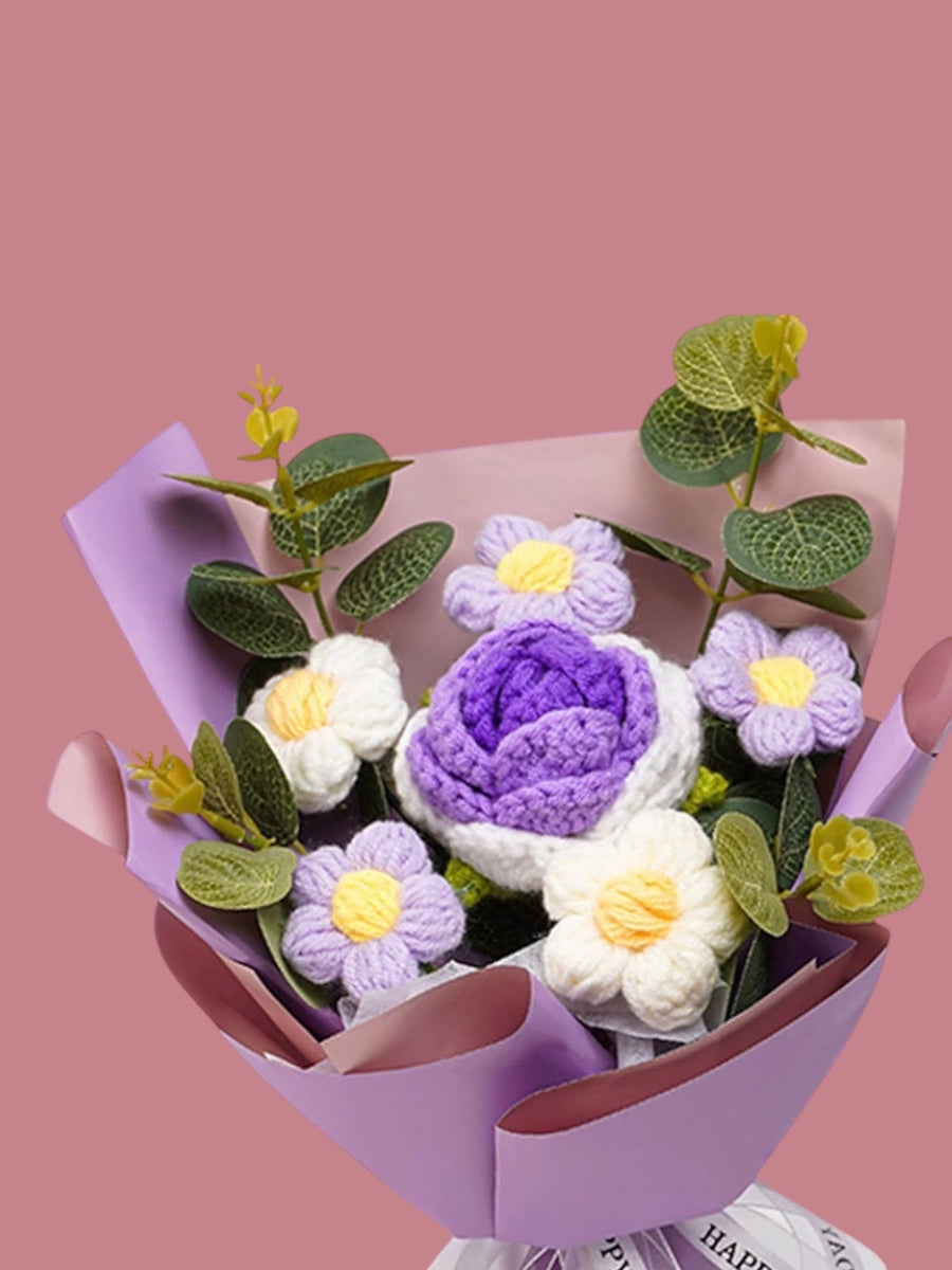 LuxeStitch Ambachtelijke Haakbloem Collectie | Uitstekend handgemaakt bloemontwerpen om je huisdecoratie en knutselprojecten te verbeteren