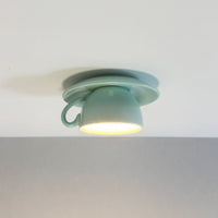 Aria Moderne Koffiekoppen Keramische Flush Plafondverlichting