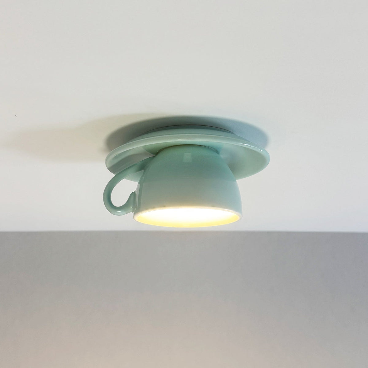 Aria Moderne Koffiekoppen Keramische Flush Plafondverlichting