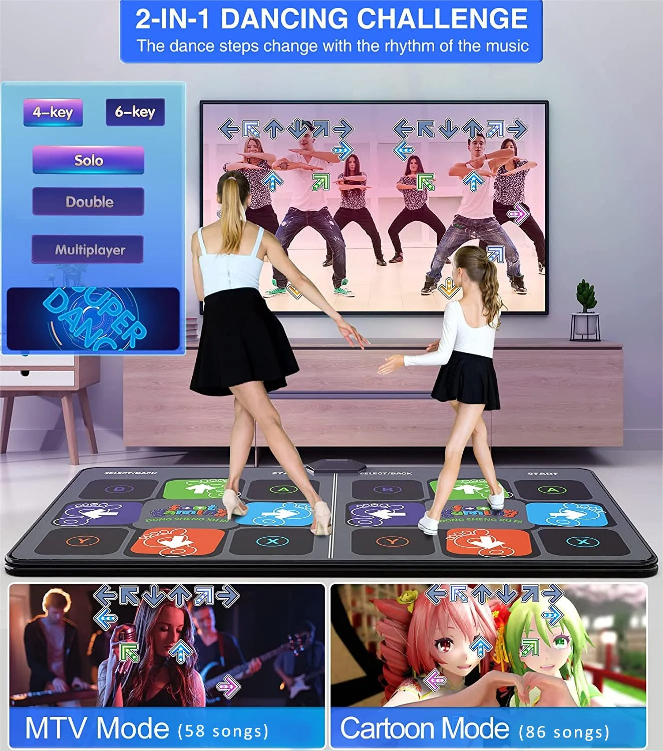 DanceMaster Interactieve Dansmat – Fitness & Plezier voor het Hele Gezin