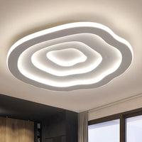 Ripple Acryl Plafondlamp Simpliciteit 16"/19.5"/23.5" Breed LED Witte Opbouwlamp in Warm/Witte Licht
