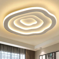 Ripple Acryl Plafondlamp Simpliciteit 16"/19.5"/23.5" Breed LED Witte Opbouwlamp in Warm/Witte Licht