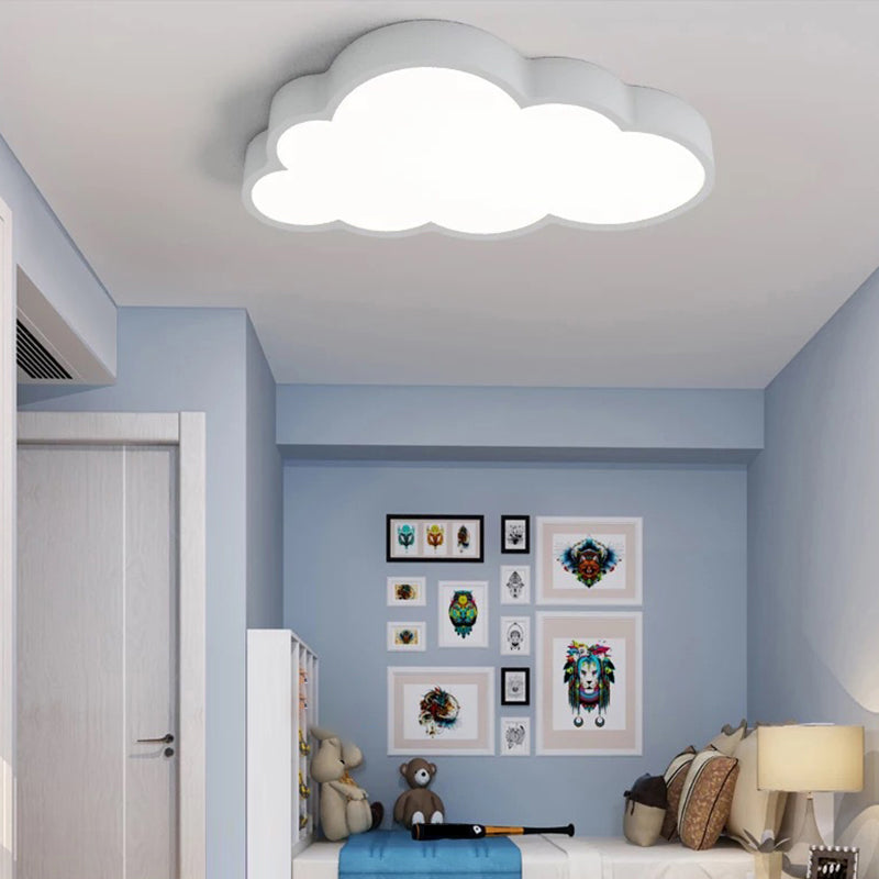 Acryl Cloud Flushmount Plafondlamp Cartoon LED Flush Mount Verlichtingsarmatuur voor Kinderkamer