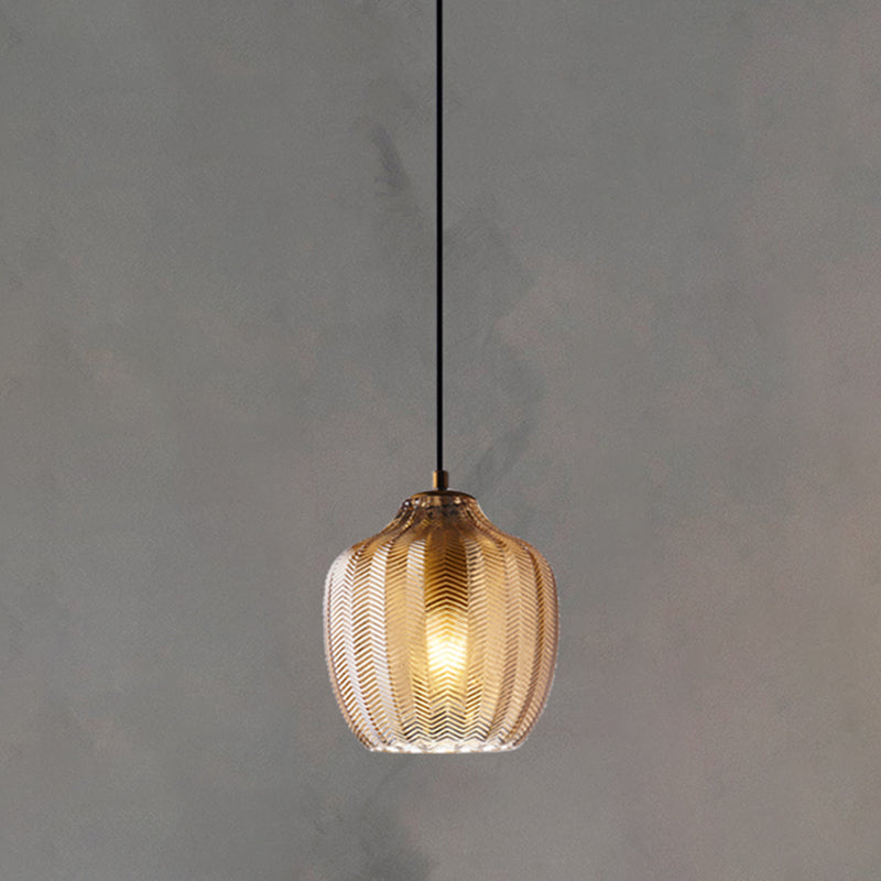 Golfvormige Glazen Hanglamp Nordic Stijl Enkele Pendel Plafondlamp voor Eetkamer