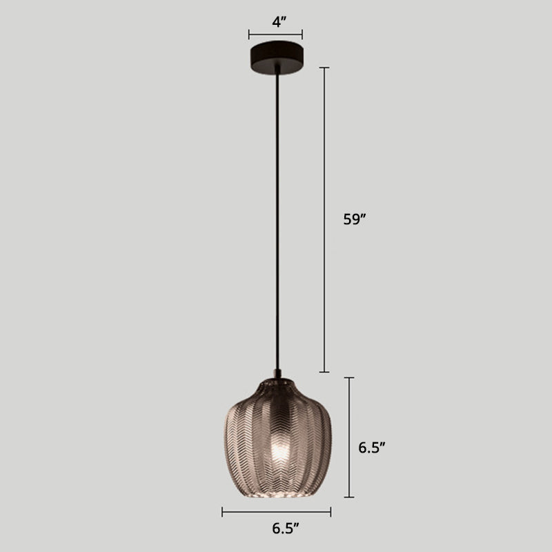 Golfvormige Glazen Hanglamp Nordic Stijl Enkele Pendel Plafondlamp voor Eetkamer
