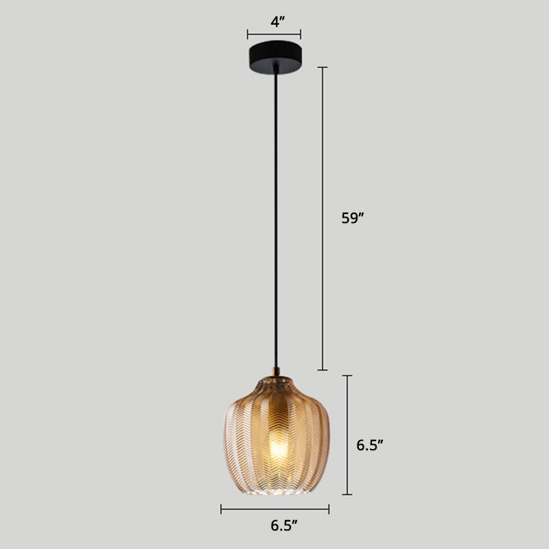 Golfvormige Glazen Hanglamp Nordic Stijl Enkele Pendel Plafondlamp voor Eetkamer