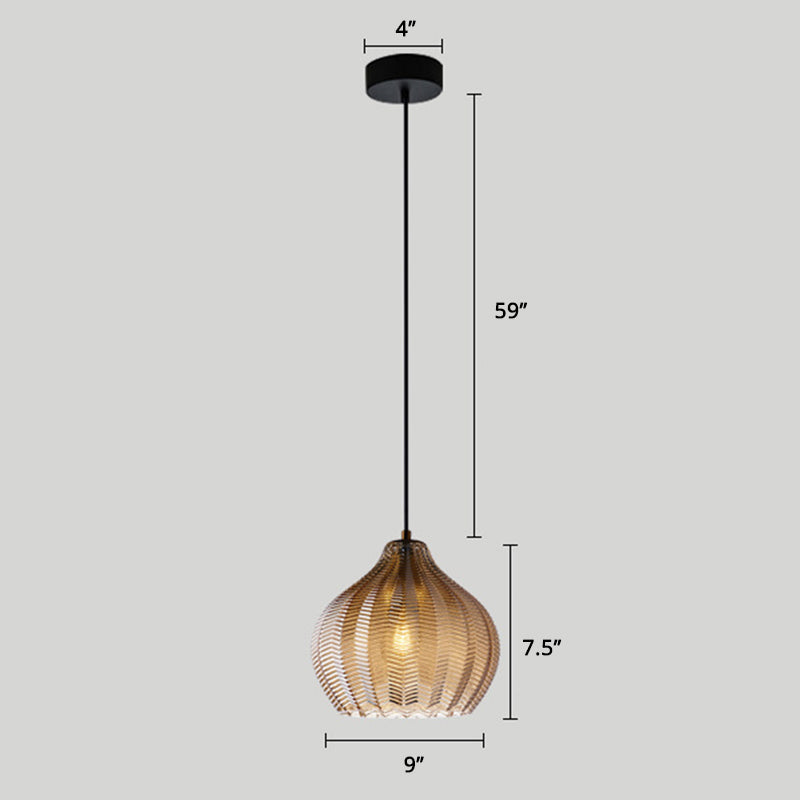 Golfvormige Glazen Hanglamp Nordic Stijl Enkele Pendel Plafondlamp voor Eetkamer