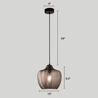 Golfvormige Glazen Hanglamp Nordic Stijl Enkele Pendel Plafondlamp voor Eetkamer
