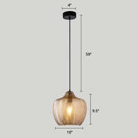 Golfvormige Glazen Hanglamp Nordic Stijl Enkele Pendel Plafondlamp voor Eetkamer