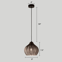 Golfvormige Glazen Hanglamp Nordic Stijl Enkele Pendel Plafondlamp voor Eetkamer
