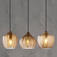 Golfvormige Glazen Hanglamp Nordic Stijl Enkele Pendel Plafondlamp voor Eetkamer