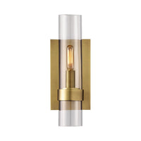 Cilinder Wandlamp Traditionele Helder Glas 2.5"/5" Breed 1 Kop Zwart/Brass Wandlamp Armatuur voor Trap