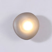 Frosted Glass Cobblestone Wandlamp Art Deco 1-Licht Wandmontage voor Woonkamer