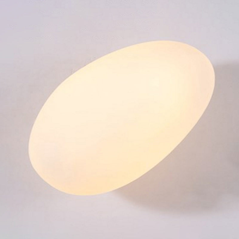 Frosted Glass Cobblestone Wandlamp Art Deco 1-Licht Wandmontage voor Woonkamer