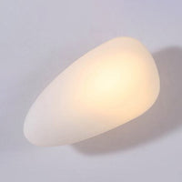 Frosted Glass Cobblestone Wandlamp Art Deco 1-Licht Wandmontage voor Woonkamer