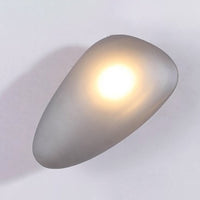 Frosted Glass Cobblestone Wandlamp Art Deco 1-Licht Wandmontage voor Woonkamer