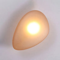 Frosted Glass Cobblestone Wandlamp Art Deco 1-Licht Wandmontage voor Woonkamer