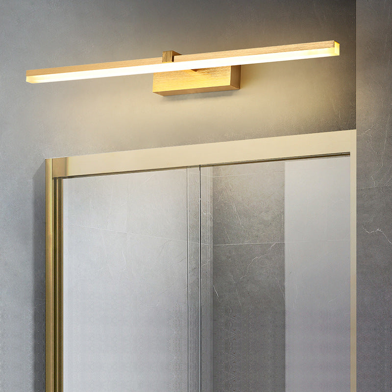 Gouden Stickvormige Badverlichting Eenvoudige Metaal LED Vanity Lichtarmatuur voor Badkamer