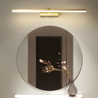 Gouden Stickvormige Badverlichting Eenvoudige Metaal LED Vanity Lichtarmatuur voor Badkamer